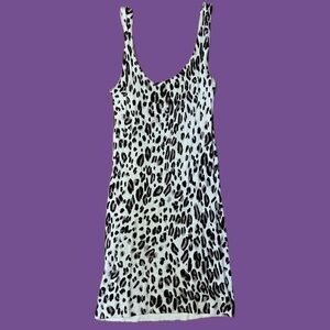 leopard print mini dress